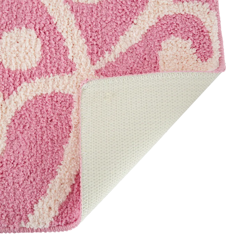 Коврик для туалета Mr Penguin Узоры, 40х50 см, микрофибра, цвет розовый STLM-2053938 - Вид №3