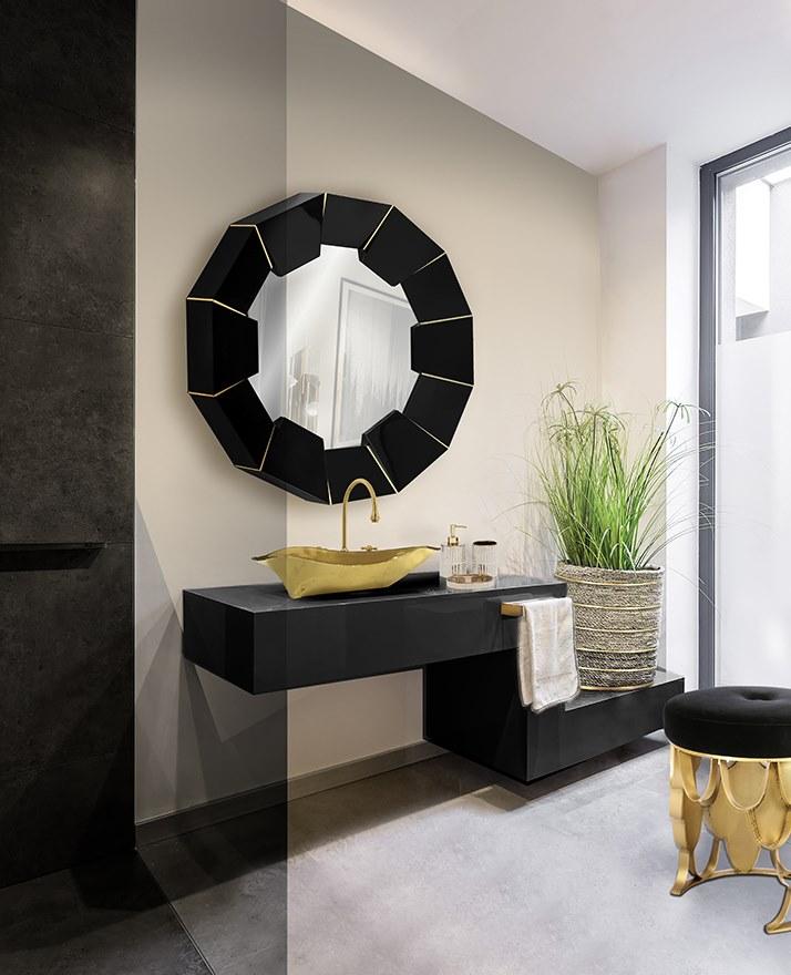 LUXXU Круглое деревянное зеркало в настенной раме Darian sun-id-1438982 - Вид №4