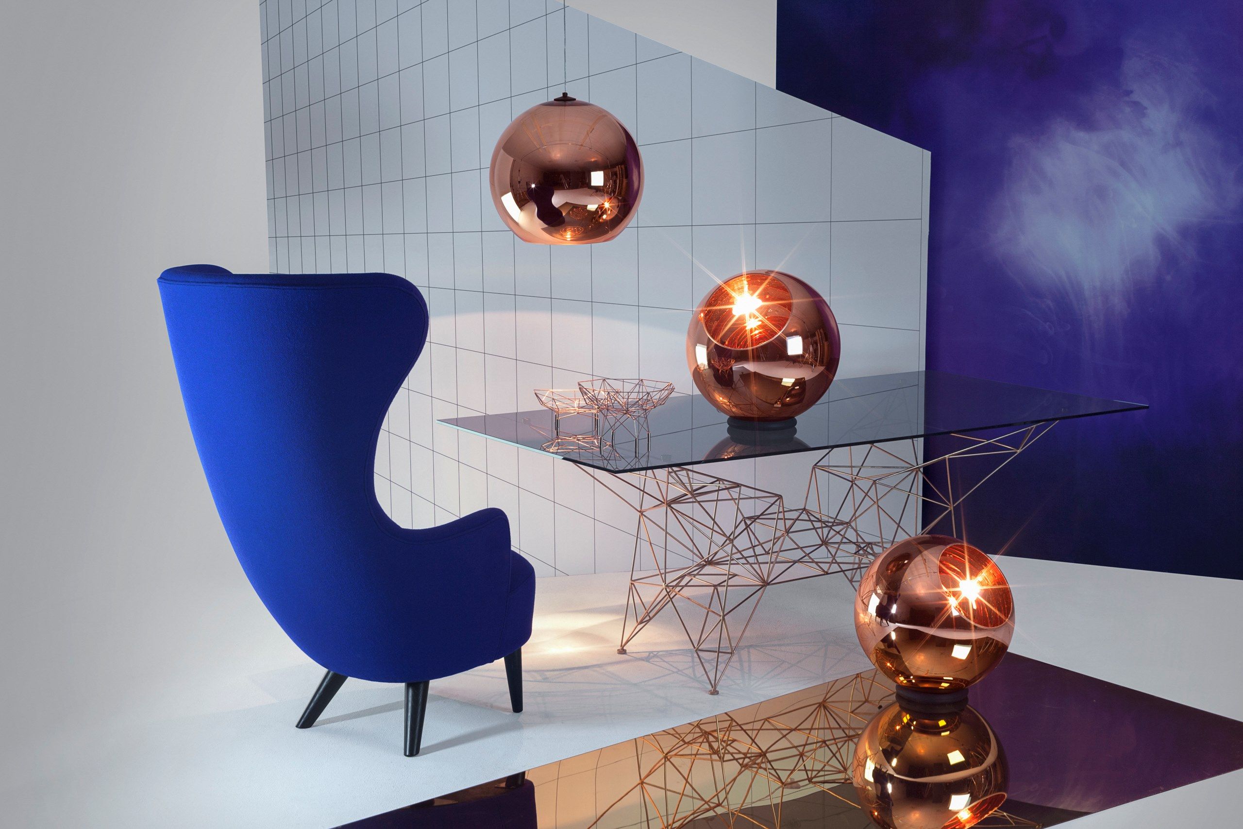 Тканевое кресло-шпагат Tom Dixon Wingback ARCH-00030040 - Вид №19