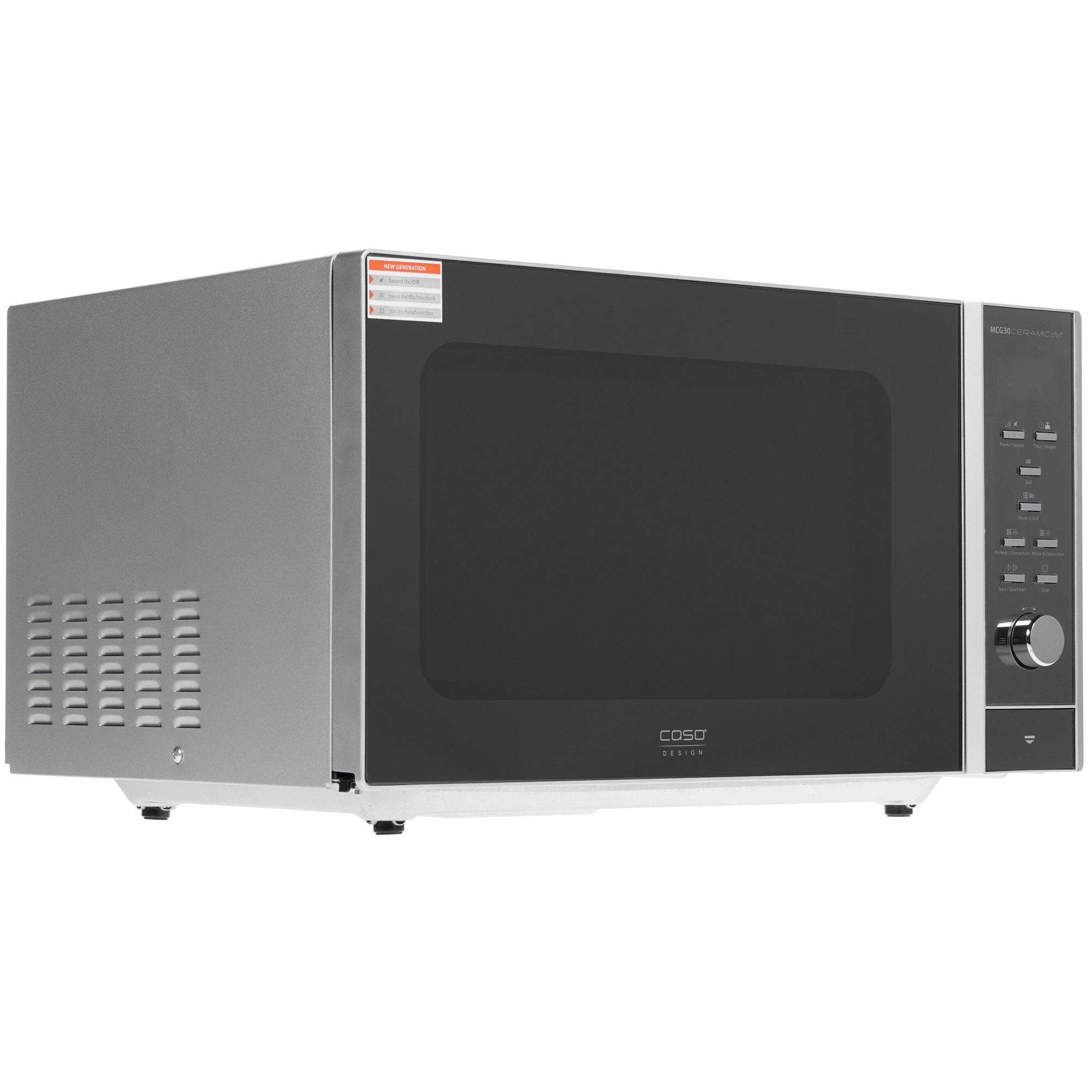 1117011 Микроволновая печь CASO MCG 30 Ceramic Chef серебристый STDN-0095925 - Вид №1