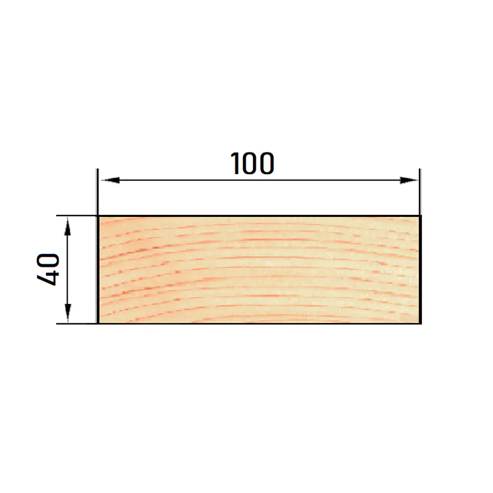 Доска нестроганая импрегнированная 40x100x3000 мм хвоя Оптима ФГИС ЛК РУСШПАЛА STLM-2058054 - Вид №6