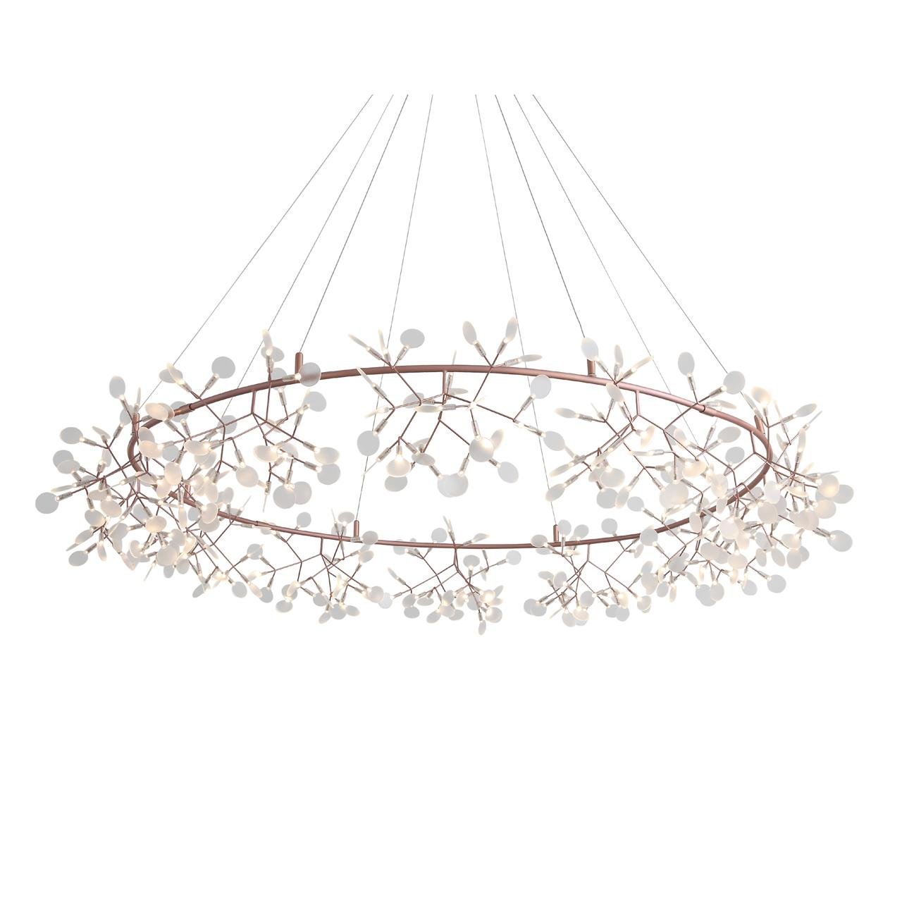 Люстра светодиодная подвесная медь ST Luce Rafina SL379.203.324 ST LUCE ДИЗАЙНЕРСКИЕ, RAFINA 328905 Белый;медь  - Вид №1