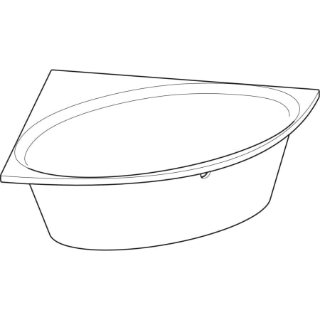 554.268.01.1 Ванна угловая Geberit Renova Geberit  - Вид №1