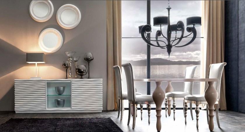 CorteZari Буфет лакированный с распашными дверцами Zoe gold 455 - Вид №1