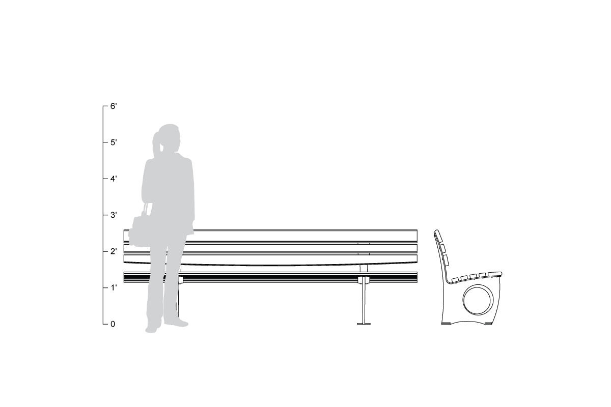 FSRT47 Скамейка Леда  Forms-surfaces  - Вид №9