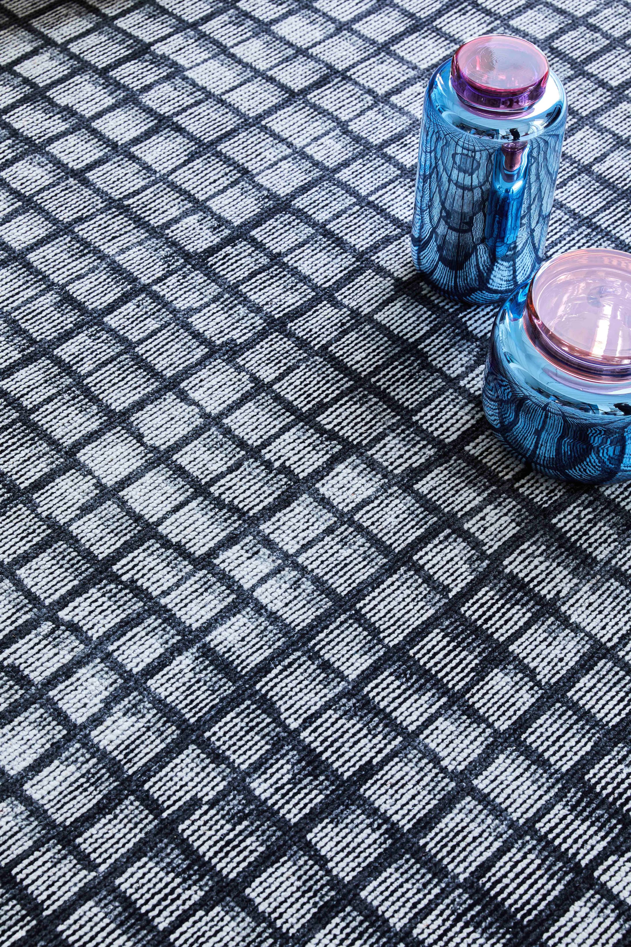 Прямоугольный ковер ручной работы из шерсти с геометрическим рисунком GAN Hand Knotted ARCH-00130289 - Вид №5