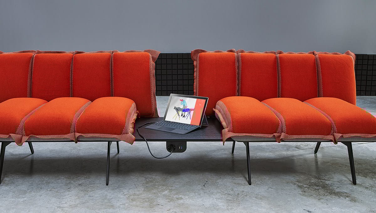 Тканевая скамья со спинкой SANCAL Next Stop ARCH-00061972 - Вид №8