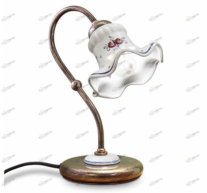 FERROLUCE Керамическая прикроватная лампа с фиксированным кронштейном Chieti C173