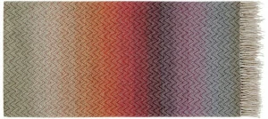 MissoniHome Плед из шерсти с разноцветными графическими мотивами Golden age jewel