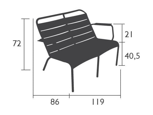 Алюминиевый штабелируемый садовый стул Fermob Luxembourg ARCH-00030501 - Вид №5