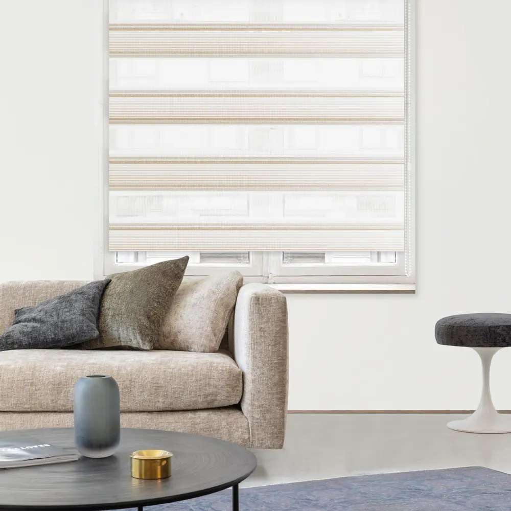 Штора рулонная день-ночь Verona 150x250 см белая MIAMOZA STLM-2091480 - Вид №2