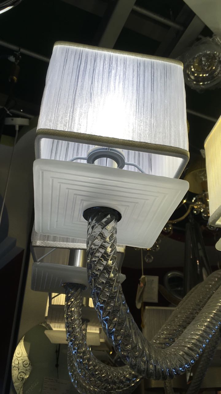 Italamp 328/16 cromo/paral bianc Metropolitan люстра подвесная 97898 - Вид №2