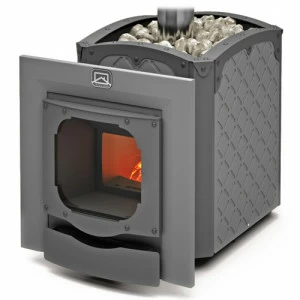 Печь для бани  Теплодар Былина-18Ч Панорама