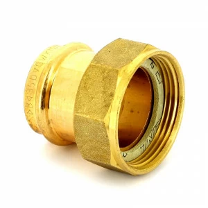 Муфта пресс IBP 35 х 1 1/2" с накидной гайкой бронза