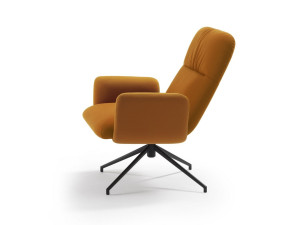 Тканевое кресло с подлокотниками