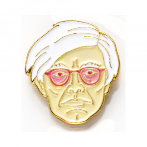 1084234 Значок эмалированный №17 Энди Уорхол