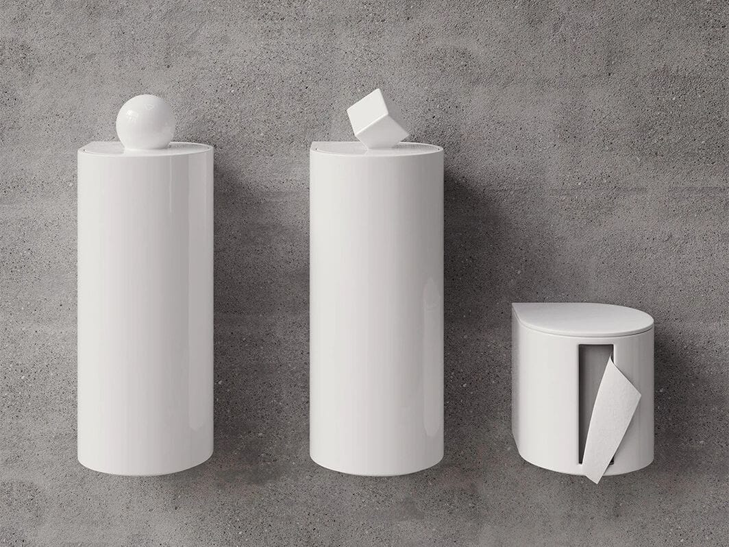 Держатель для туалетной бумаги, туалетная щетка и мусорное ведро Trone Trium ARCH-00051330