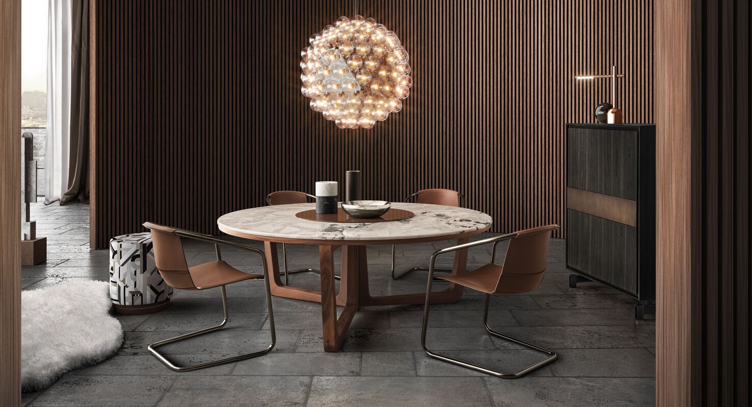 Кожаный консольный стул с подлокотниками i 4 Mariani ARCH-00119110 - Вид №2