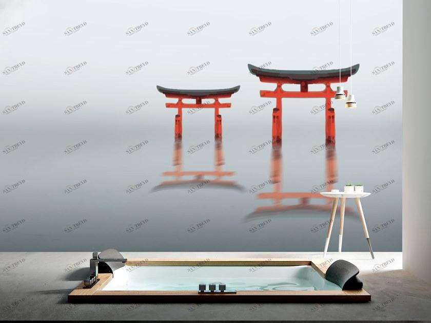 Baboon Пейзаж виниловые обои Bespoke sun-id-1355082