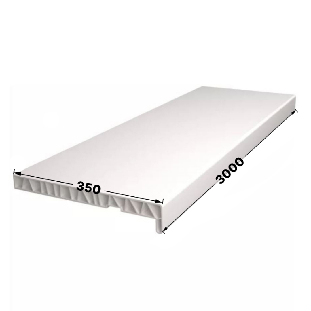 Подоконник ПВХ /белый/ 350х3000 STELLA STSR-1935