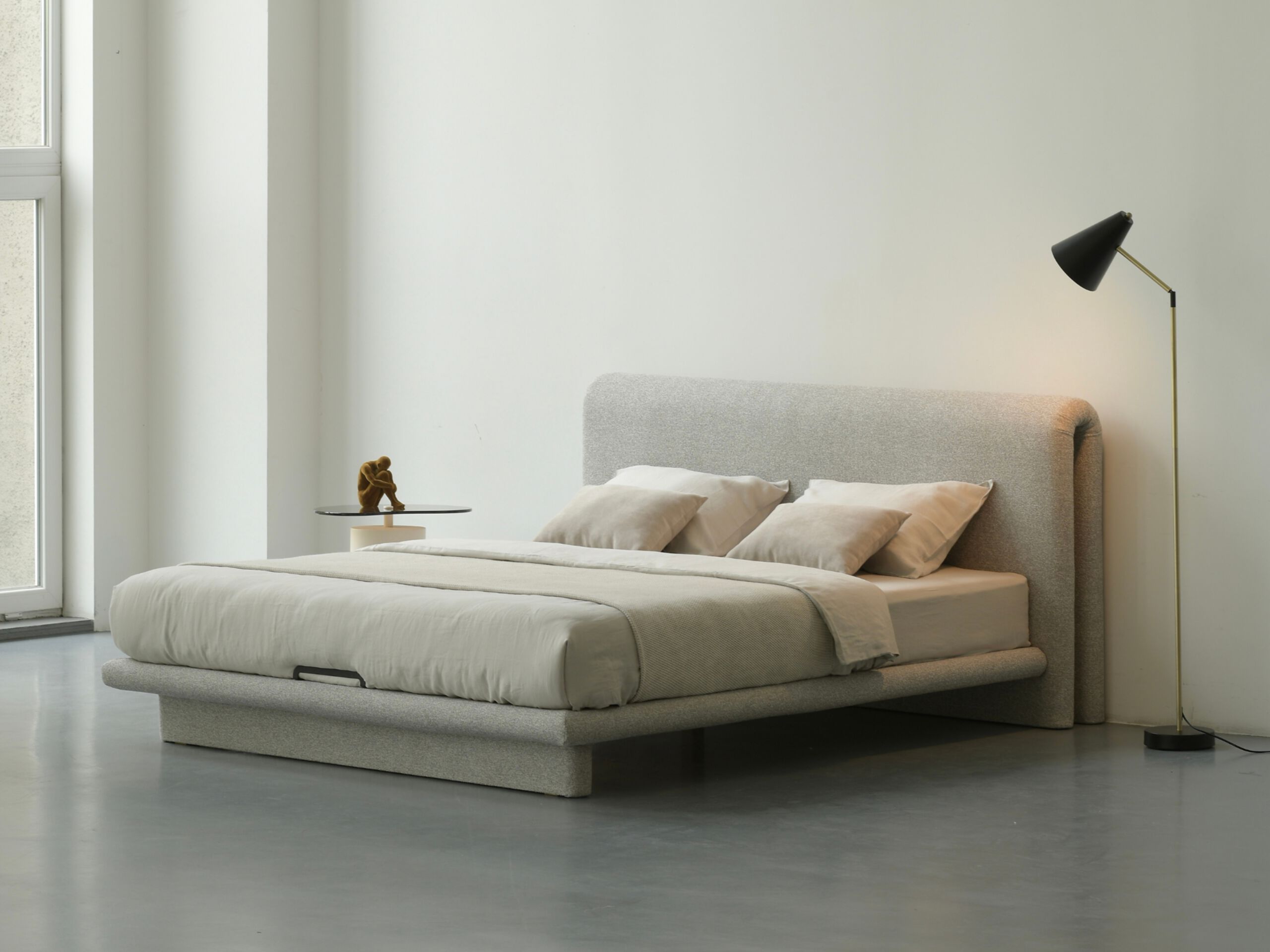 Двуспальная кровать с мягким изголовьем Woodsoft NOLA ARCH-00016092 - Вид №2