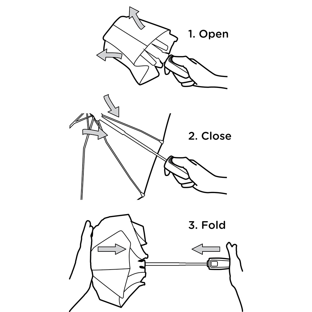 1021011 Зонт-автомат ° pure black SENZ  - Вид №5