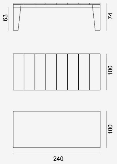 Gervasoni Садовый стол со столешницей из тика Gervasoni outdoor sun-id-1381523 - Вид №6