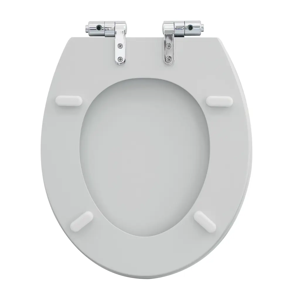 Сиденье для унитаза KONSENSA Терни с микролифтом цвет светлый бетон STLM-2135726 - Вид №4