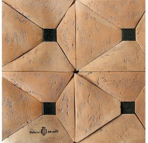 Palazzo Morelli Пол / стена из терракоты и черного гранита Terracotta e smalti