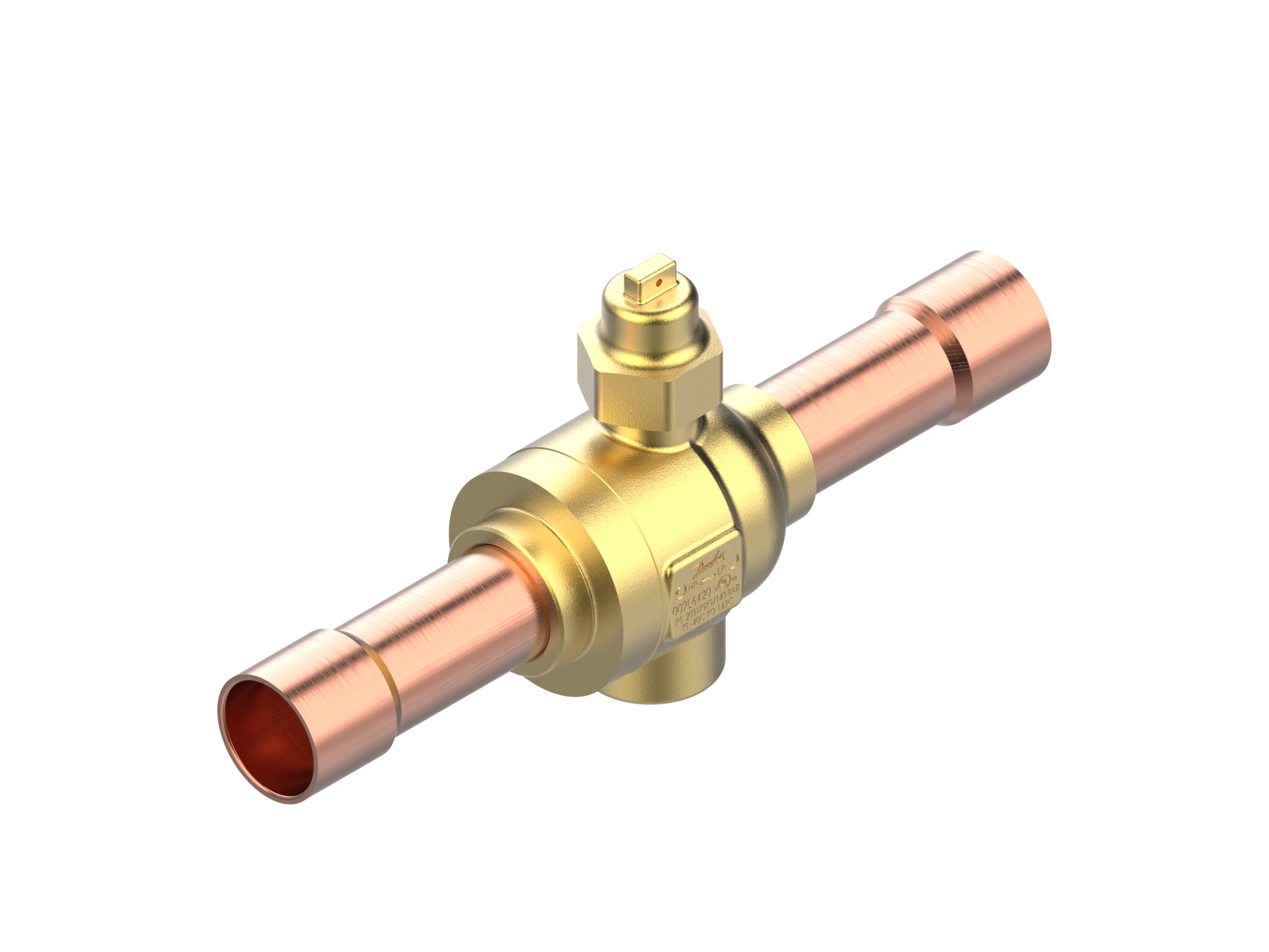 Danfoss GBCT — Запорные шаровые краны для CO2 140 бар GBCT 22s Кран шаровый 009L6589  - Вид №9