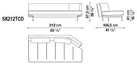 B&B Italia 4-х местный кожаный диван Saké sun-id-1457556 - Вид №17