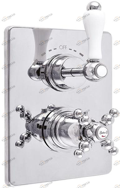 Rubinetteria Giulini Смеситель для душа с термостатом на 2 отверстия Pragamix - pragamix crystal F8213-pr