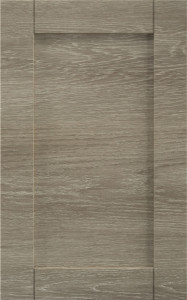 Фасады для кухни Кантри Фрезеровка «Лжевыборка Горизонталь» Дуб шале №518