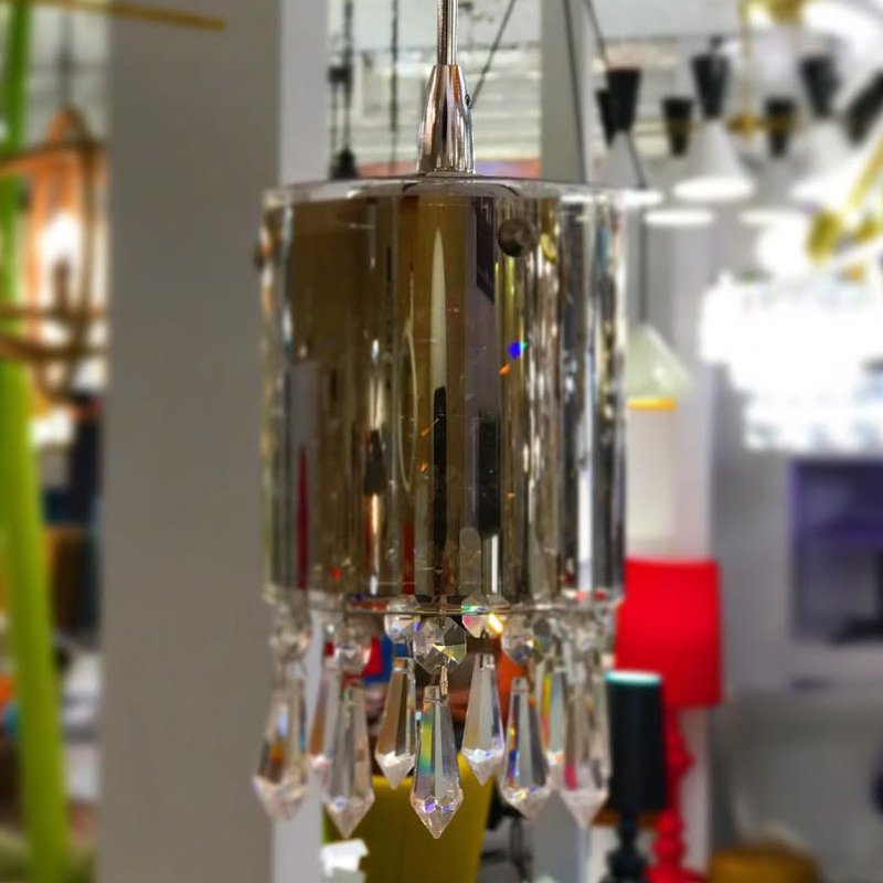 Подвесной светильник Crystal Tube 5 от Delight Collection MD2544/5R DELIGHT COLLECTION ДИЗАЙНЕРСКИЕ 243726 Прозрачный;хром;дымчатый  - Вид №2