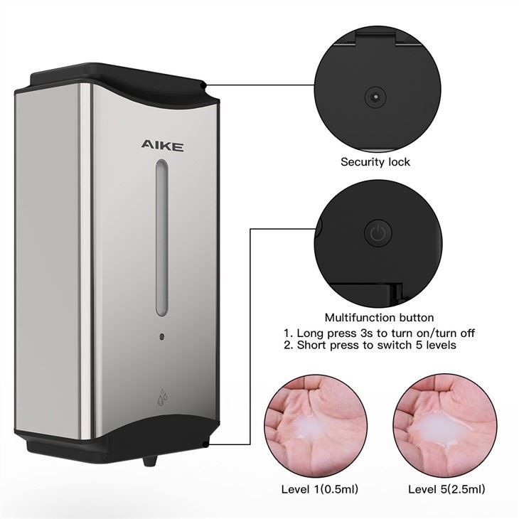 Автоматический дозатор жидкого мыла AIKE AK1206_03  - Вид №5