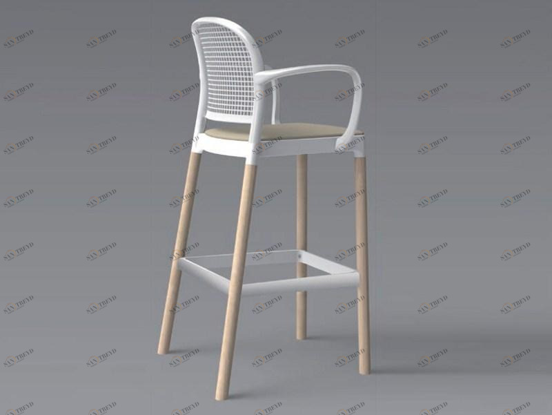 GABER Табурет из технополимера с подлокотниками Panama sun-id-1486306