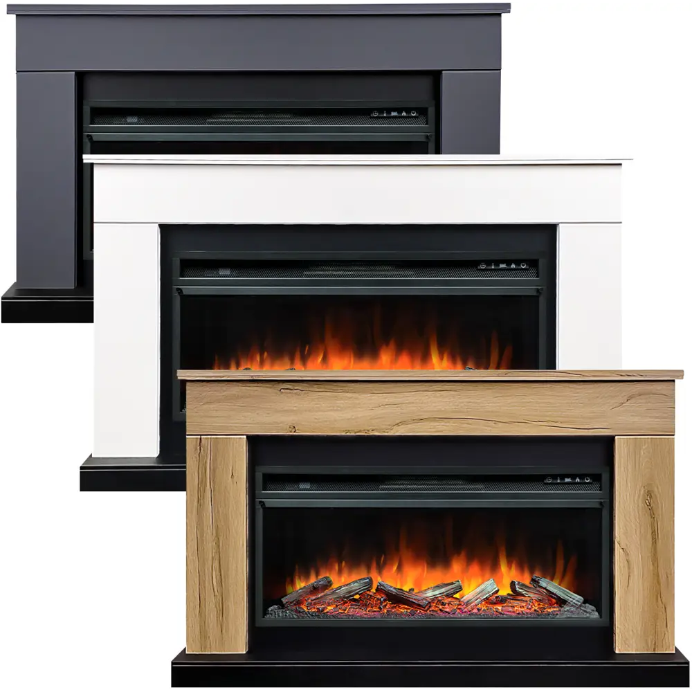 Каминокомплект Royal Flame Bergen SFT Vision 42 LOG LED 1.5 кВт цвет белый/черный STLM-2078079 - Вид №6