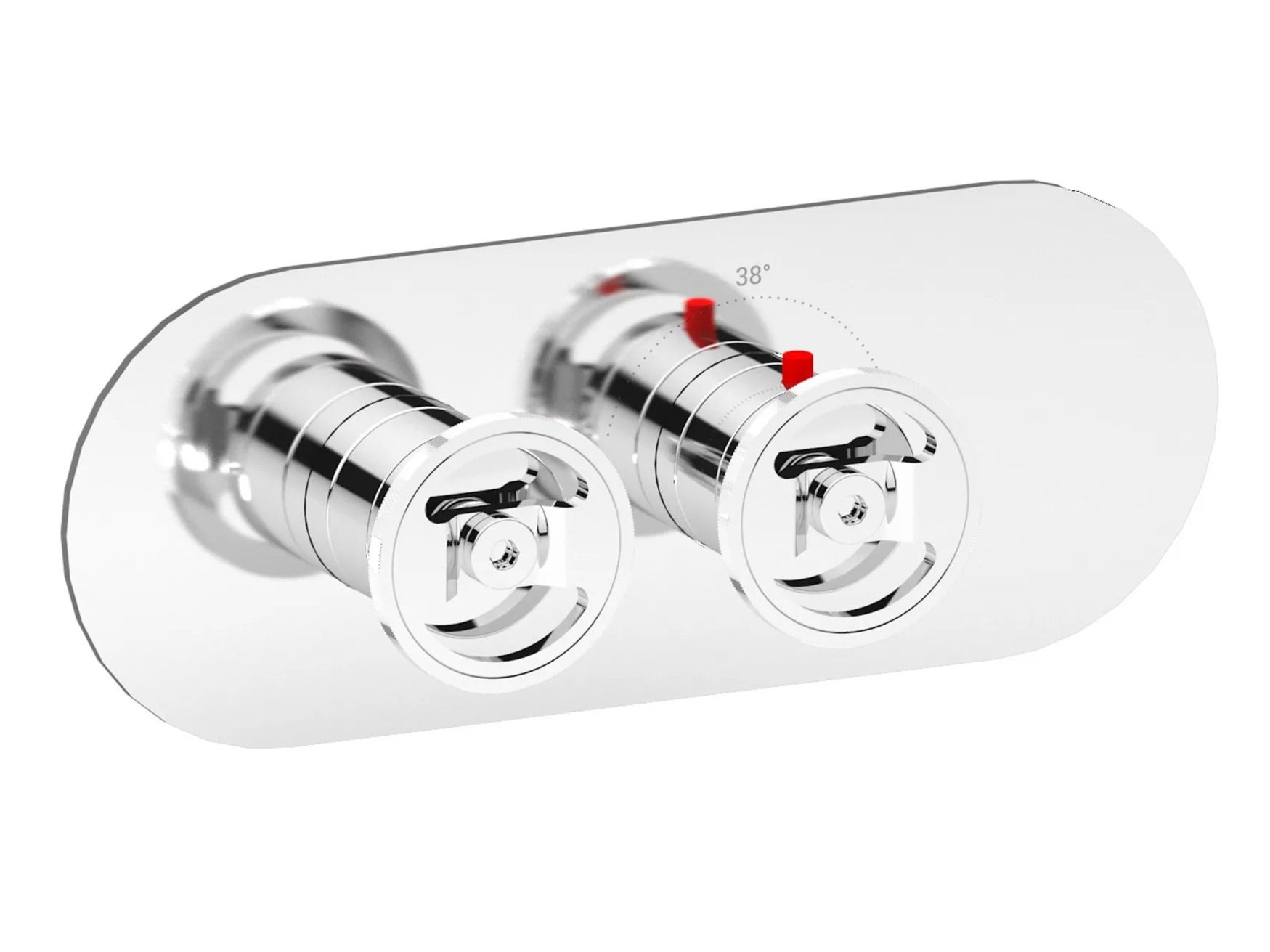 Термостатический смеситель для душа с 2 отверстиями IB Aqua ARCH-00095126