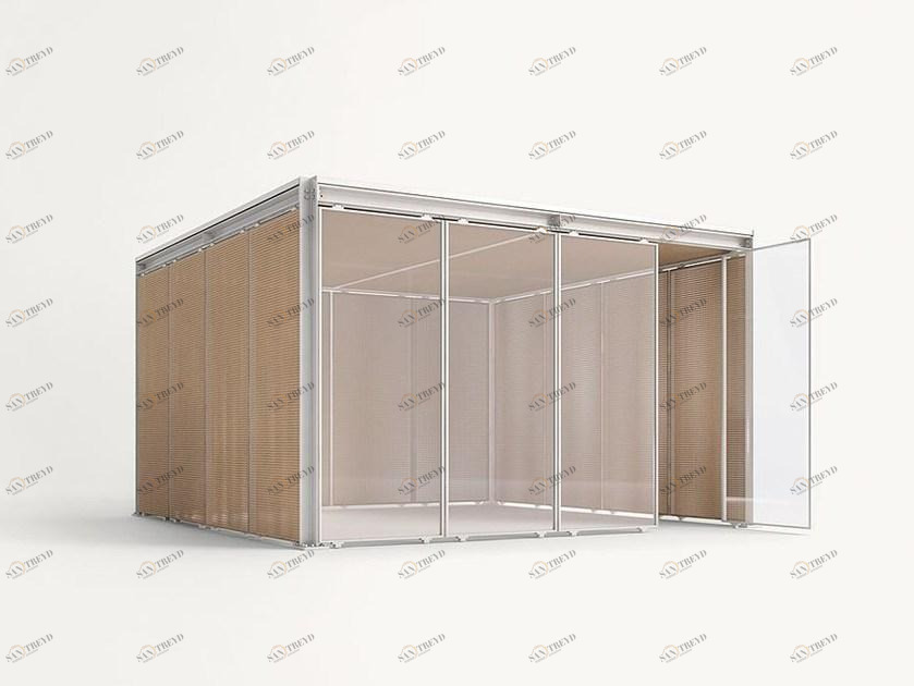 Paola Lenti Беседка из алюминия и дерева sun-id-1388684