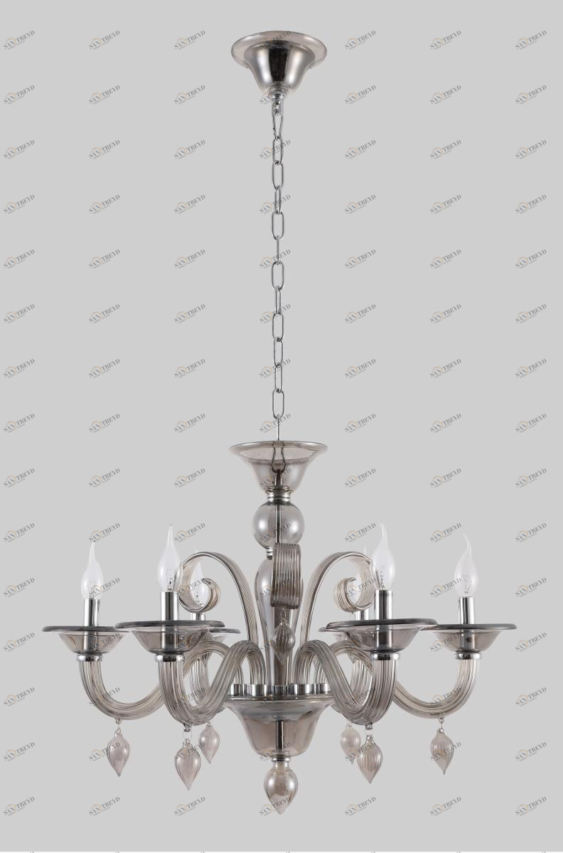 Подвесная люстра Crystal Lux Caetano SP-PL6 Smoke CRYSTAL LUX ДИЗАЙНЕРСКИЕ, CAETANO 220559 Дуб 