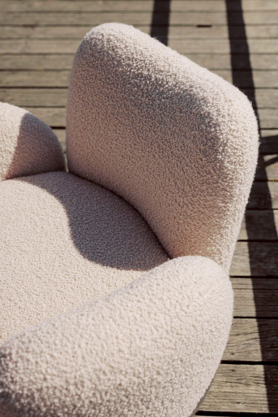 Тканевое вращающееся кресло с подлокотниками Greenapple Conchula ARCH-00011400 - Вид №3