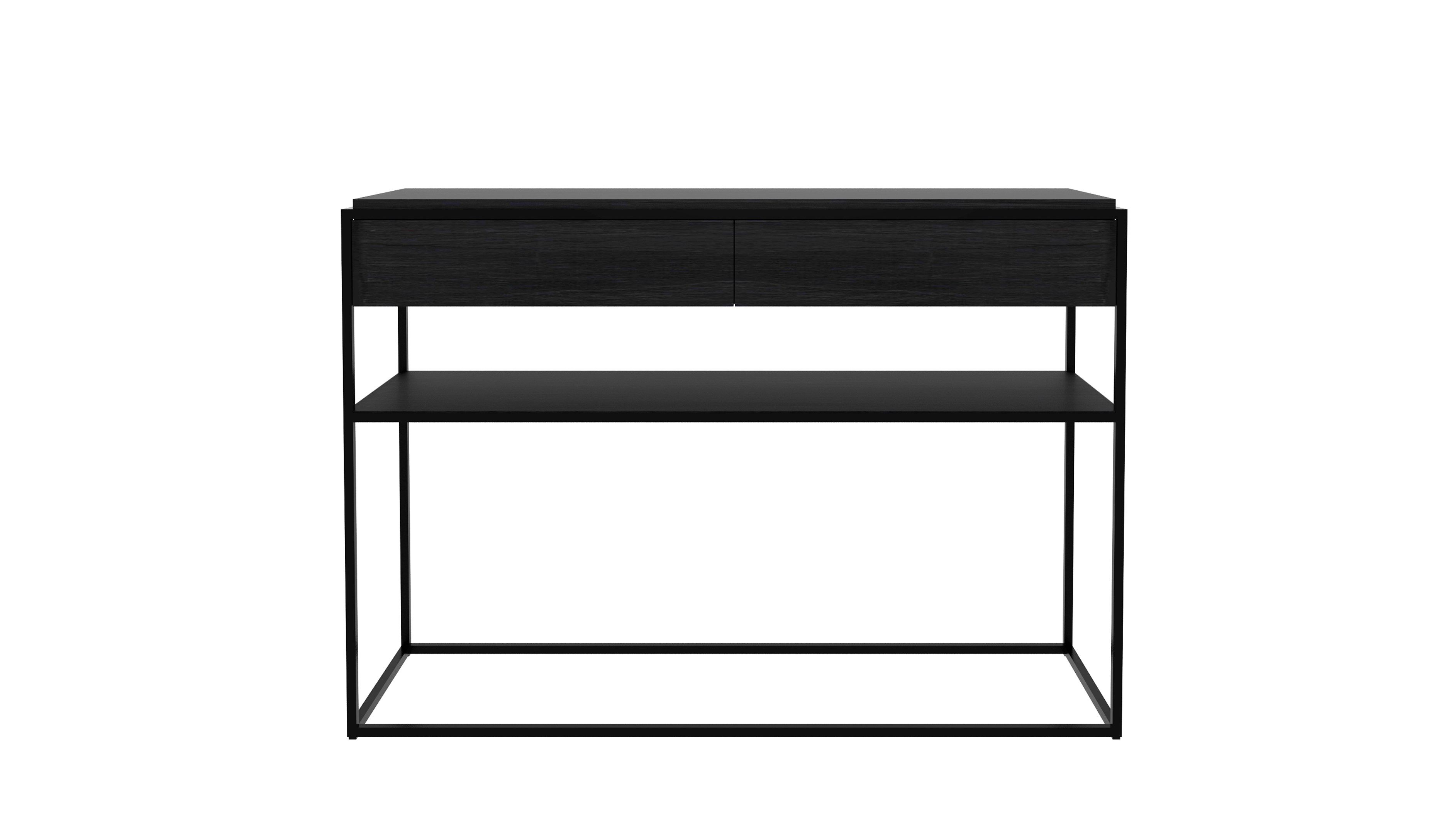 Прямоугольная дубовая консоль с ящиками Ethnicraft Monolit ARCH-00115539 - Вид №5