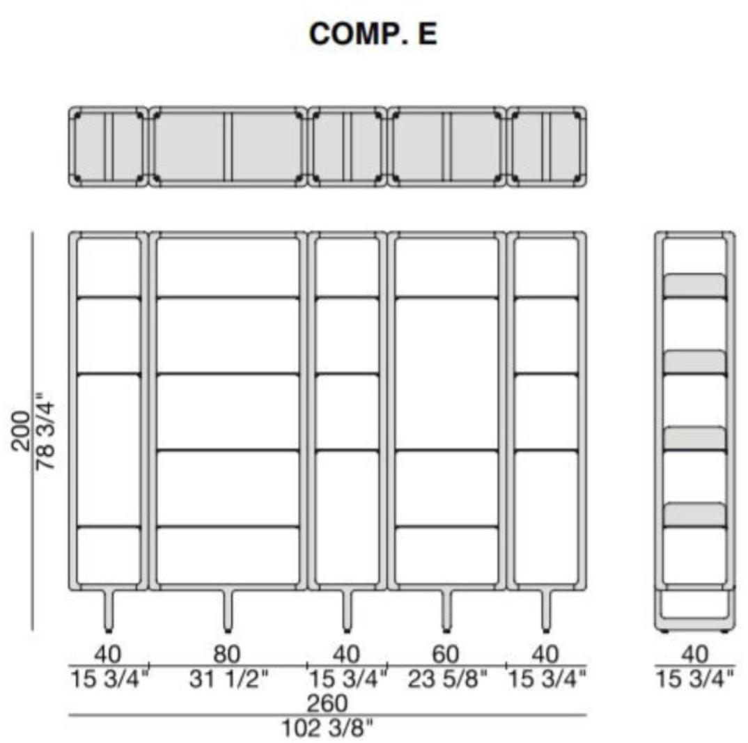 Porada Модульный деревянный книжный шкаф Iron sun-id-1351068 - Вид №7