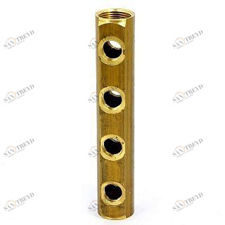 Коллектор ВВ 1' магистральный двусторонний ITAP 4 выходов 1/2'В 50мм 86014