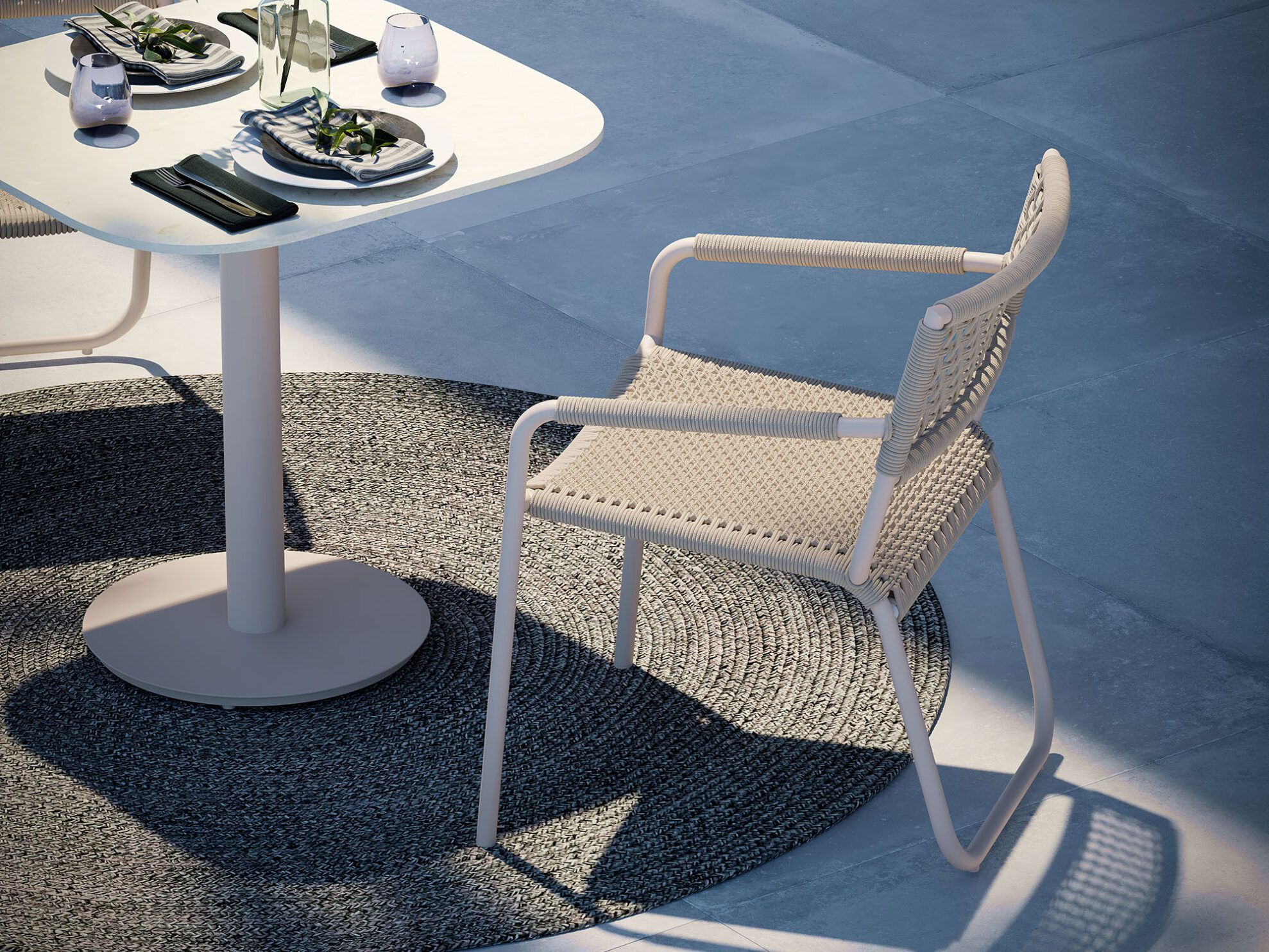 Алюминиевый садовый стул с подлокотниками Walters Coast ARCH-00146402 - Вид №8