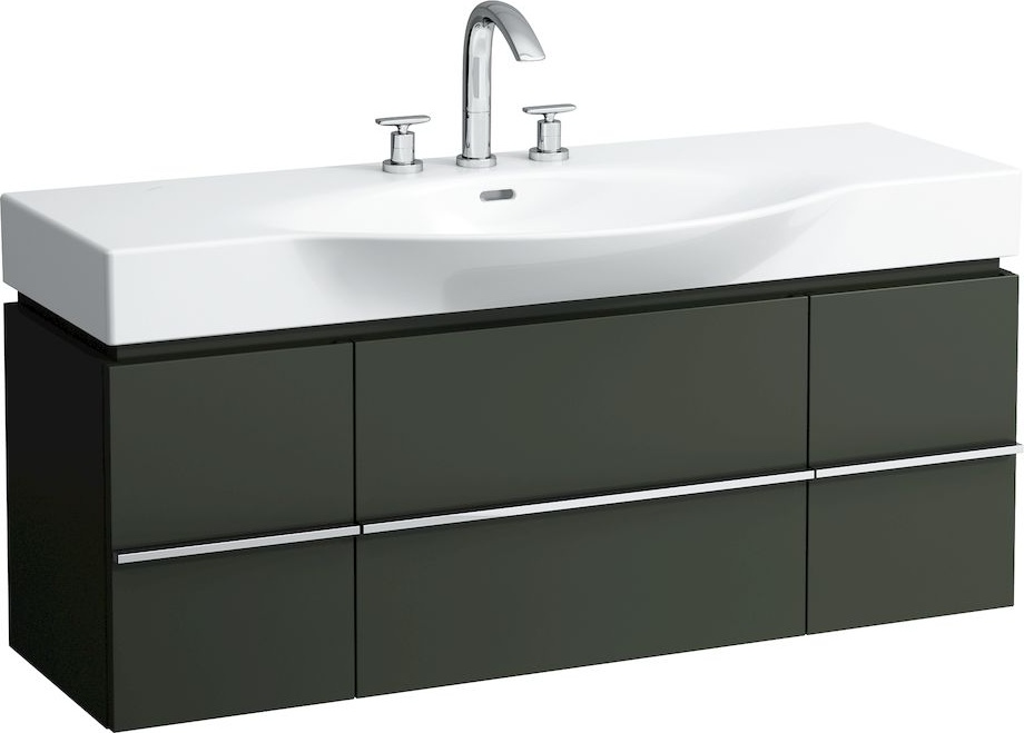 H4013020755191 Шкафчик под раковину, для раковин 811704, 812704, 2 выдвижных ящика с 2 дверцами, 2 стеклянные полки LAUFEN PRO - Вид №34