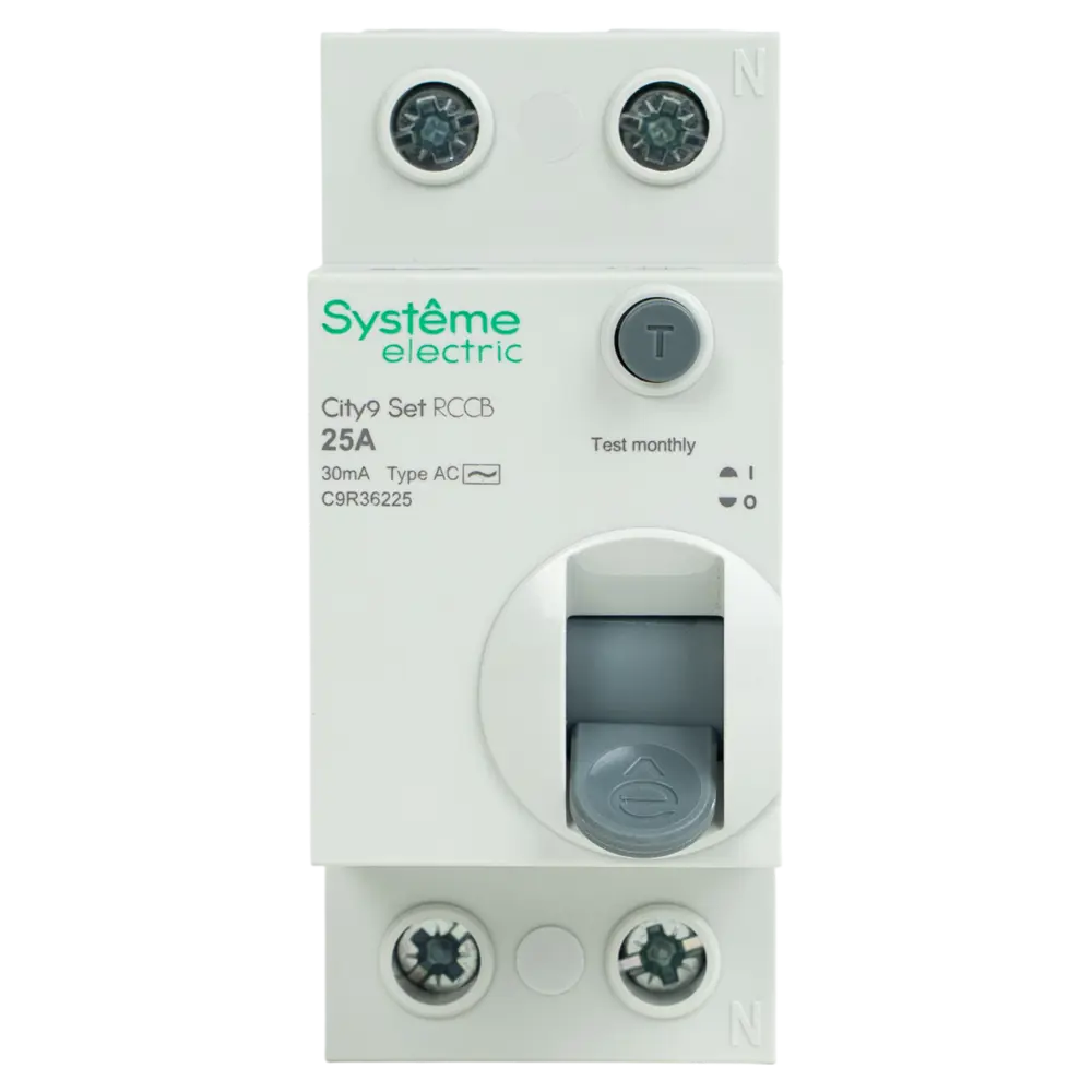 УЗО Systeme Electric City9 Set - защита от токов утечки 25А 89412700 STLM-1564123 - Вид №1