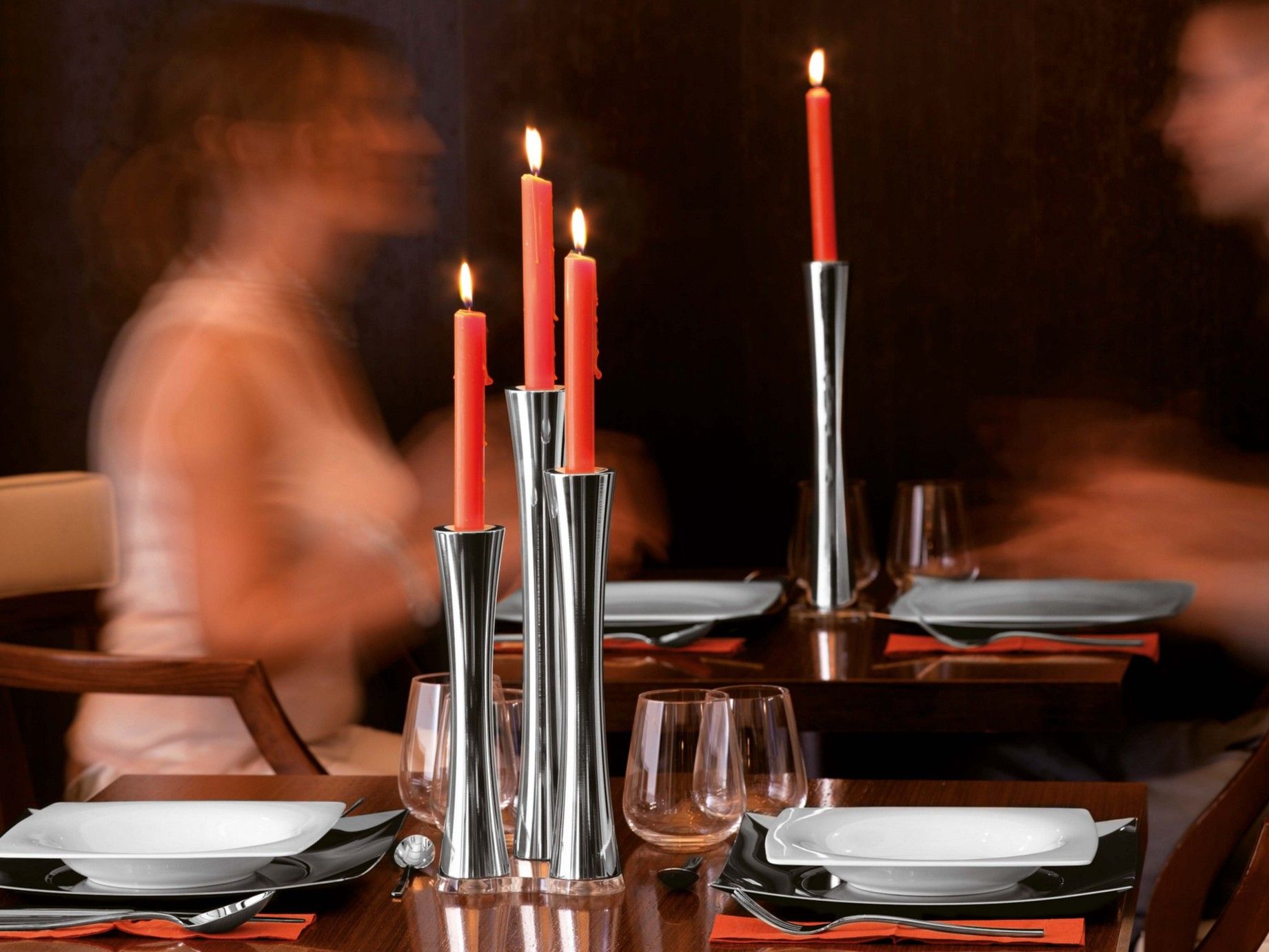 Подсвечник из нержавеющей стали Sambonet бамбук ARCH-00074779 - Вид №2