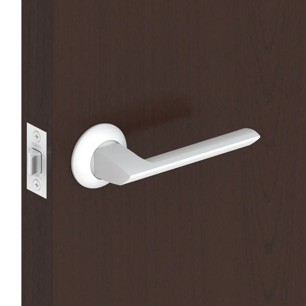 Дверные ручки Punto Blade TL/HD WH-19, без запирания, комплект, цвет белый STLM-2190008 - Вид №5