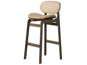 Высокий барный стул со спинкой